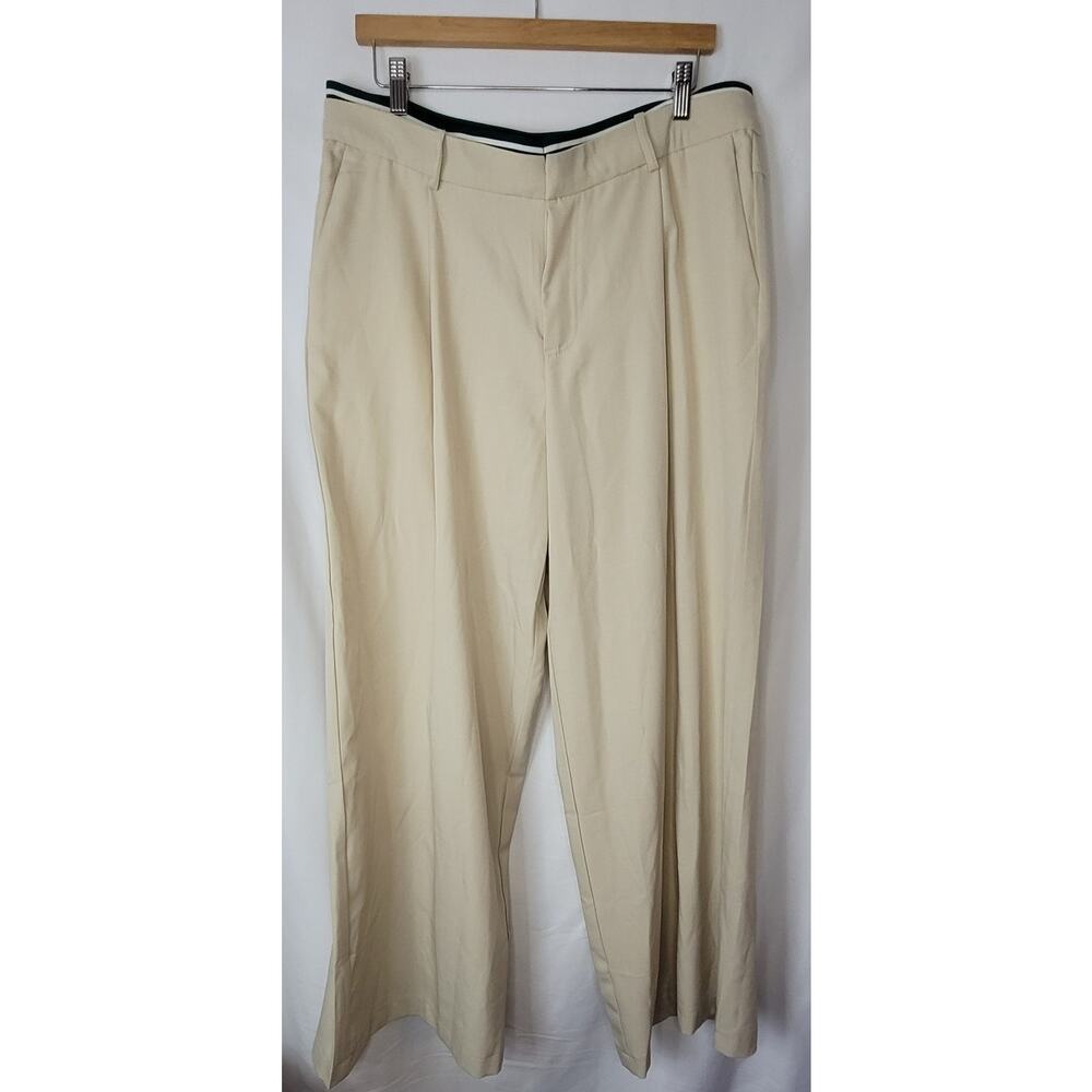 Emerson Lane- Women's Baggy Wide Leg Tan pants- size XL